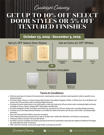 Candlelight Cabinetry Promo